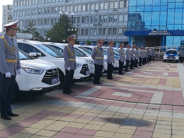 Автомобили JAC S3 поступили на службу в Казахстанскую полицию